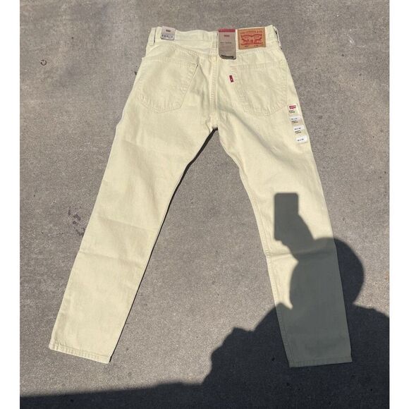 Levi's 502 Pants Men's 30x30 Yellow Denim Jeans Reg Tapered Yellow NEW! TAGS - Picture 7 of 16